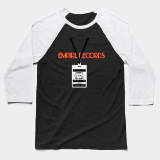 Empire Records Employee Badge - Lucas Baseball T-Shirt